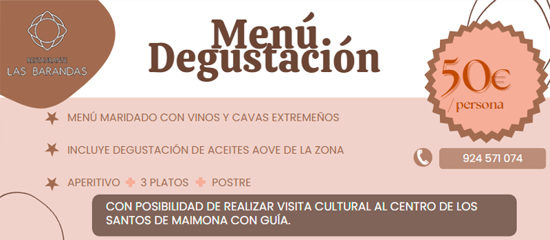 Menú degustación por 50€ por persona